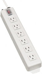Tripp-Lite - 6 Outlets, 120 VAC15 Amps, 15' Cord, Power Outlet Strip - Keyhole, Tab Mount, 5-15 NEMA Configuration, 13-3/4" Strip - Exact Tooling