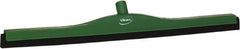 Vikan - 28" Foam Rubber Blade Bench Squeegee - Double Edge, Green, Plastic Holder - Exact Tooling
