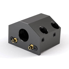 Global CNC Industries - Turret & VDI Tool Holders; Type: Haas ID Block ; Clamping System: 80mm X 45mm ; Tool Axis: ID ; Through Coolant: No ; Additional Information: 4 Mounting Holes - Exact Tooling