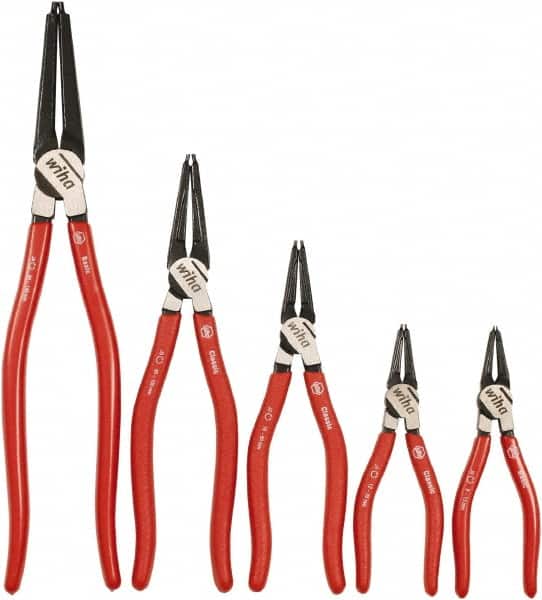 Wiha - 5 Piece Retaining Ring Plier Set - Comes in Box - Exact Tooling