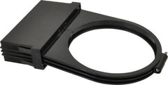 Made in USA - 4" Wide, 2 Magnification Task & Machine Light Shade Mount Magnifier - Black, For Use with Task Light - Exact Tooling