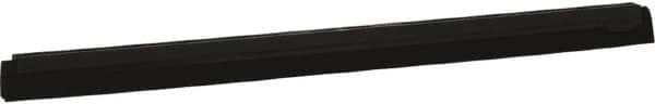 Vikan - 28" Foam Rubber Blade Squeegee Refill - Double Edge, Black, Plastic Holder - Exact Tooling