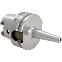 Techniks - 1/2" Hole Diam, HSK63A Taper Shank Shrink Fit Tool Holder & Adapter - 80mm Projection, 0.71" Nose Diam, Through Coolant - Exact Tooling