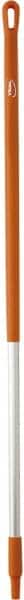 Vikan - 51 x 1-1/4" Aluminum Squeegee Handle - European Threaded Connection, Orange - Exact Tooling