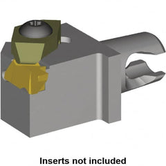 Kennametal - Right Hand Cut, Size KM16, NG2L Insert Compatiblity, Modular Turning & Profiling Cutting Unit Head - 10mm Ctr to Cutting Edge, 20mm Head Length, Series Micro Top Notch - Exact Tooling