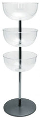 Tensator - 40" High Barrier Free-Standing Pole - Polycarbonate, Polished Chrome Finish, Gray - Exact Tooling
