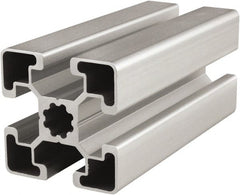 80/20 Inc. - 6 Meters Long x 45 mm Wide x 45 mm Deep, T-Slotted Aluminum Extrusion - Clear Anodized Finish - Exact Tooling