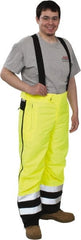 OccuNomix - Size 2XL, Black & Yellow, Rain Pants - 3 Pockets - Exact Tooling