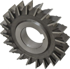 Made in USA - 3" Diam x 1/2" Width of Cut, 20 Teeth, Cobalt Side Milling Cutter - Straight Teeth, Uncoated - Exact Tooling