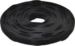 VELCRO Brand - 75 Piece 3/4" Wide x 12" Piece Length, Self Fastening Tie/Strap Hook & Loop Strap - Perforated/Pieces Roll, Black, Printable Surface - Exact Tooling