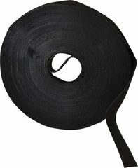 VELCRO Brand - 5/8" Wide x 25 Yd Long Self Fastening Tie/Strap Hook & Loop Roll - Continuous Roll, Black, Printable Surface - Exact Tooling