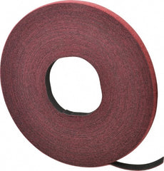 VELCRO Brand - 1/2" Wide x 25 Yd Long Self Fastening Tie/Strap Hook & Loop Roll - Continuous Roll, Cranberry, Fire Retardant, Printable Surface - Exact Tooling