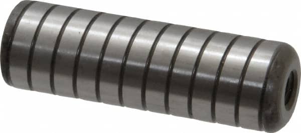 Holo-Krome - 5/8" Diam x 2" Pin Length 4000 Alloy Steel Pull Out Dowel Pin - Black Luster Finish, C 47-58 & C 60 (Surface) Hardness, 1 Beveled & 1 Threaded End - Exact Tooling