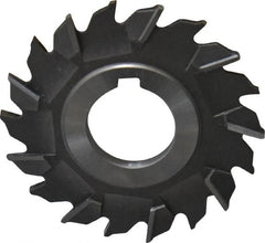 Made in USA - 3" Diam x 3/16" Width of Cut, 18 Teeth, Cobalt Side Milling Cutter - Staggered Teeth, Uncoated - Exact Tooling
