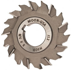 Made in USA - 3" Diam x 3/8" Width of Cut, 18 Teeth, Cobalt Side Milling Cutter - Staggered Teeth, Uncoated - Exact Tooling