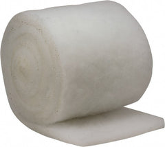 Made in USA - 15' Long x 12" Wide x 1" Thick Polyester Media Air Filter Media Roll - MERV 5, 85% Arrestance Efficiency, 500 FPM Max Air Flow, 0.14" wpg Init Resist, 1" wpg Final Resist, 30% Particle Capture Efficiency, Use with BLC - Exact Tooling