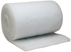 Made in USA - 15' Long x 20" Wide x 1" Thick Polyester Media Air Filter Media Roll - MERV 5, 85% Arrestance Efficiency, 500 FPM Max Air Flow, 0.14" wpg Init Resist, 1" wpg Final Resist, 30% Particle Capture Efficiency, Use with BLC - Exact Tooling