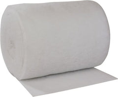 Made in USA - 135' Long x 48" Wide x 1/2" Thick Polyester Media Air Filter Media Roll - MERV 4, 78% Arrestance Efficiency, 500 FPM Max Air Flow, 0.08" wpg Init Resist, 1" wpg Final Resist, 30% Particle Capture Efficiency, Use with Paint Booths - Exact Tooling