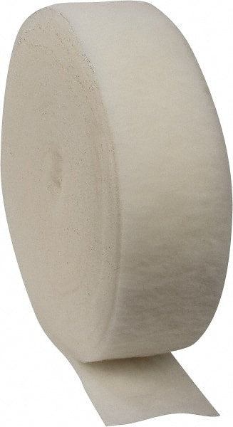 Made in USA - 90' Long x 10" Wide x 1" Thick Polyester Media Air Filter Media Roll - MERV 5, 85% Arrestance Efficiency, 500 FPM Max Air Flow, 0.14" wpg Init Resist, 1" wpg Final Resist, 30% Particle Capture Efficiency, Use with Any Unit - Exact Tooling