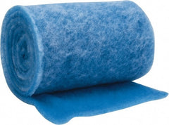 Made in USA - 15' Long x 12" Wide x 1/2" Thick Polyester Media Air Filter Media Roll - MERV 4, 80% Arrestance Efficiency, 500 FPM Max Air Flow, 0.1" wpg Init Resist, 1" wpg Final Resist, 30% Particle Capture Efficiency, Use with Any Unit - Exact Tooling