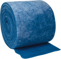 Made in USA - 135' Long x 25" Wide x 1/2" Thick Polyester Media Air Filter Media Roll - MERV 4, 80% Arrestance Efficiency, 500 FPM Max Air Flow, 0.1" wpg Init Resist, 1" wpg Final Resist, 30% Particle Capture Efficiency, Use with Any Unit - Exact Tooling