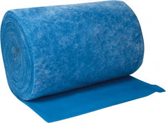 Made in USA - 135' Long x 48" Wide x 1/2" Thick Polyester Media Air Filter Media Roll - MERV 4, 80% Arrestance Efficiency, 500 FPM Max Air Flow, 0.1" wpg Init Resist, 1" wpg Final Resist, 30% Particle Capture Efficiency, Use with Any Unit - Exact Tooling
