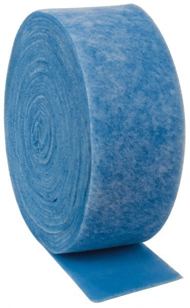 Made in USA - 90' Long x 10" Wide x 1" Thick Polyester Media Air Filter Media Roll - MERV 7, 86% Arrestance Efficiency, 500 FPM Max Air Flow, 0.14" wpg Init Resist, 1" wpg Final Resist, Use with Any Unit - Exact Tooling