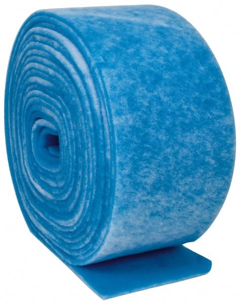 Made in USA - 90' Long x 16" Wide x 1" Thick Polyester Media Air Filter Media Roll - MERV 7, 86% Arrestance Efficiency, 500 FPM Max Air Flow, 0.14" wpg Init Resist, 1" wpg Final Resist, Use with Any Unit - Exact Tooling