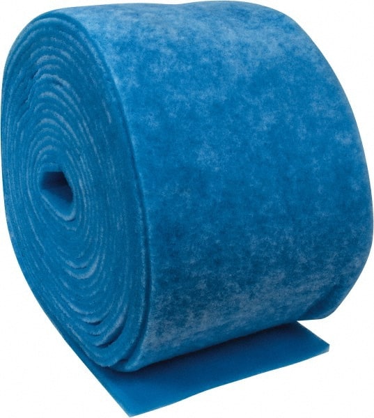 Made in USA - 90' Long x 20" Wide x 1" Thick Polyester Media Air Filter Media Roll - MERV 7, 86% Arrestance Efficiency, 500 FPM Max Air Flow, 0.14" wpg Init Resist, 1" wpg Final Resist, Use with Any Unit - Exact Tooling