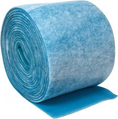 Made in USA - 90' Long x 30" Wide x 1" Thick Polyester Media Air Filter Media Roll - MERV 7, 86% Arrestance Efficiency, 500 FPM Max Air Flow, 0.14" wpg Init Resist, 1" wpg Final Resist, Use with Any Unit - Exact Tooling