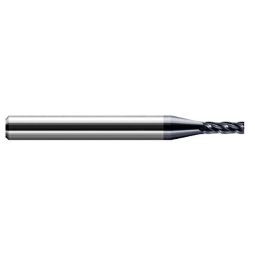 Miniature End Mills - Stub & Standard - 0.1100″ Cutter Diameter × 0.1650″ Length of Cut Carbide Square End Mill, 4 Flutes, AlTiN Coated - Exact Tooling