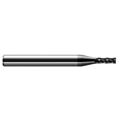 Miniature End Mills - Stub & Standard - 0.0780″ (5/64″) Cutter Diameter × 0.2340″ (15/64″) Length of Cut Carbide Square End Mill, 4 Flutes, Amorphous Diamond Coated - Exact Tooling