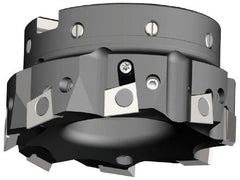 Kennametal - 2 Inserts, 1-1/2" Cut Diam, 1/2" Arbor Diam, 0.394" Max Depth of Cut, Indexable Square-Shoulder Face Mill - 0/90° Lead Angle, 1.57" High, BGHX 15L5... Insert Compatibility, Through Coolant, Series Fix-Perfect - Exact Tooling