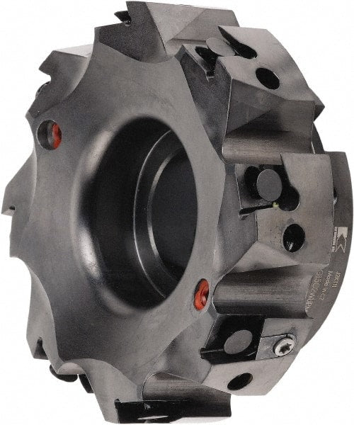 Kennametal - 8 Inserts, 101.6mm Cut Diam, 1-1/4" Arbor Diam, 3/8" Max Depth of Cut, Indexable Square-Shoulder Face Mill - 0/90° Lead Angle, 1-3/4" High, BGHX 15L5... Insert Compatibility, Series Fix-Perfect - Exact Tooling