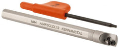 Kennametal - 0.285" Min Bore Diam, 3" OAL, 1/4" Shank Diam, A-SCLD Indexable Boring Bar - CD.. Insert, Screw Holding Method - Exact Tooling