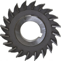 Made in USA - 3" Diam x 5/16" Width of Cut, 20 Teeth, High Speed Steel Side Milling Cutter - Straight Teeth, Uncoated - Exact Tooling
