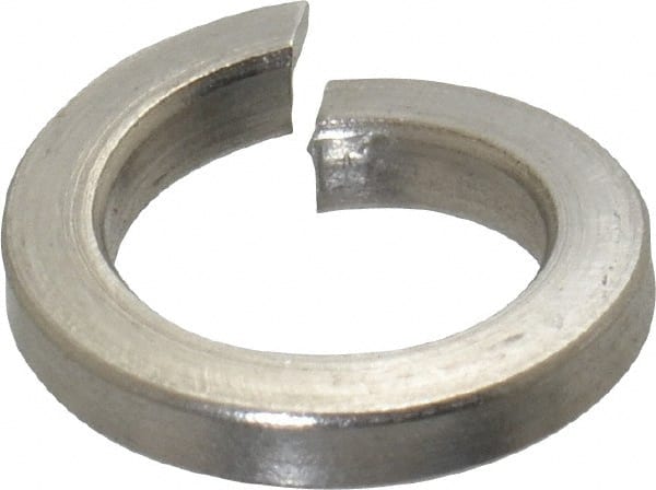 Value Collection - M8, 8.1mm ID, 2mm Thick High Collar Split Lock Washer - 18-8 Austenitic Grade A2 Stainless Steel, Uncoated, 8.1mm Min ID, 8.5mm Max ID, 12.7mm Max OD - Exact Tooling