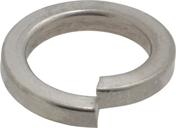 Value Collection - M14, 14.2mm ID, 3mm Thick High Collar Split Lock Washer - 18-8 Austenitic Grade A2 Stainless Steel, Uncoated, 14.2mm Min ID, 14.7mm Max ID, 21.1mm Max OD - Exact Tooling