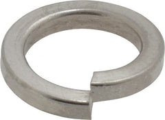 Value Collection - M14, 14.2mm ID, 3mm Thick High Collar Split Lock Washer - 18-8 Austenitic Grade A2 Stainless Steel, Uncoated, 14.2mm Min ID, 14.7mm Max ID, 21.1mm Max OD - Exact Tooling