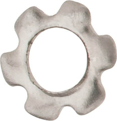 Value Collection - M2 Screw, 2.2mm ID, Stainless Steel External Tooth Lock Washer - 4.5mm OD, Uncoated, Grade 18-8 & Austenitic A2 - Exact Tooling