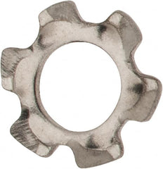 Value Collection - M2.5 Screw, 2.7mm ID, Stainless Steel External Tooth Lock Washer - 5.5mm OD, Uncoated, Grade 18-8 & Austenitic A2 - Exact Tooling