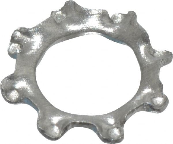 Value Collection - M4 Screw, 4.3mm ID, Stainless Steel External Tooth Lock Washer - 8mm OD, Uncoated, Grade 18-8 & Austenitic A2 - Exact Tooling