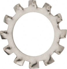 Value Collection - M18 Screw, 21mm ID, Stainless Steel External Tooth Lock Washer - 33mm OD, Uncoated, Grade 18-8 & Austenitic A2 - Exact Tooling