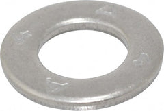 Value Collection - M8 Screw, Grade 316 Stainless Steel Standard Flat Washer - 8.4mm ID x 16mm OD, Plain Finish - Exact Tooling