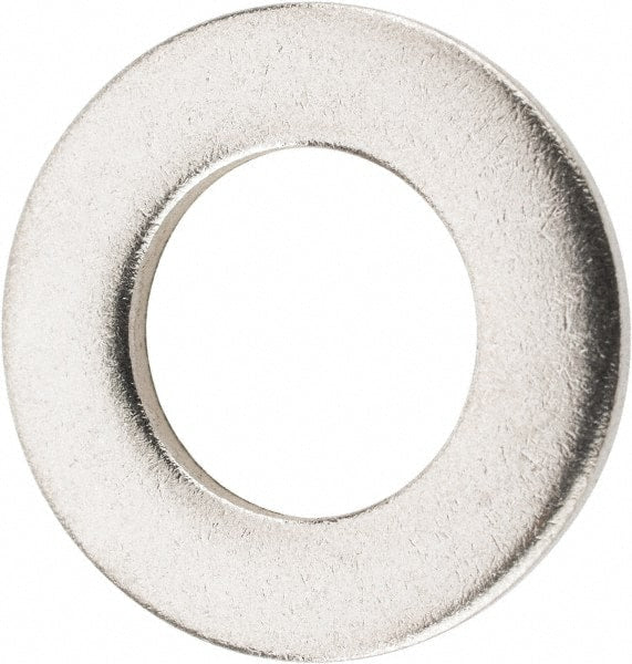Value Collection - M12 Screw, Grade 316 Stainless Steel Standard Flat Washer - 13mm ID x 24mm OD, Plain Finish - Exact Tooling