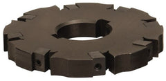 APT - Arbor Hole Connection, 0.982" Cutting Width, 2-1/16" Depth of Cut, 6" Cutter Diam, 1-1/4" Hole Diam, 12 Tooth Indexable Slotting Cutter - SM61 Toolholder, CTA 8 Insert, Neutral Cutting Direction - Exact Tooling