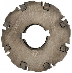 APT - Arbor Hole Connection, 3/8" Cutting Width, 1-1/16" Depth of Cut, 4" Cutter Diam, 1-1/4" Hole Diam, 8 Tooth Indexable Slotting Cutter - SM48 Toolholder, CTA 2 Insert, Neutral Cutting Direction - Exact Tooling
