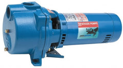 Goulds Pumps - 115/230 Volt, 21.6/10.8 Amp, 1 Phase, 1-1/2 HP, Self Priming Centrifugal Pump - 48J Frame, 1-1/2 Inch Inlet, 64 Max GPM, ODP Motor, Cast Iron Housing, Noryl Impeller, 121 Ft. Shut Off, Carbon Ceramic Mechanical Seal - Exact Tooling