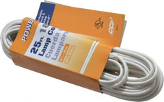 Southwire - 25', 18/2 Gauge/Conductors, White Indoor Replacement Cord - 2 Receptacles, 10 Amps, UL SPT-1 - Exact Tooling
