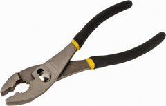 Stanley - 8" OAL, 1-45/64" Jaw Length, Slip Joint Pliers - 2 Positions, Serrated Jaw, Slip Joint Head, Slip Joint Plier Tool, Serrated Pipe Jaw - Exact Tooling